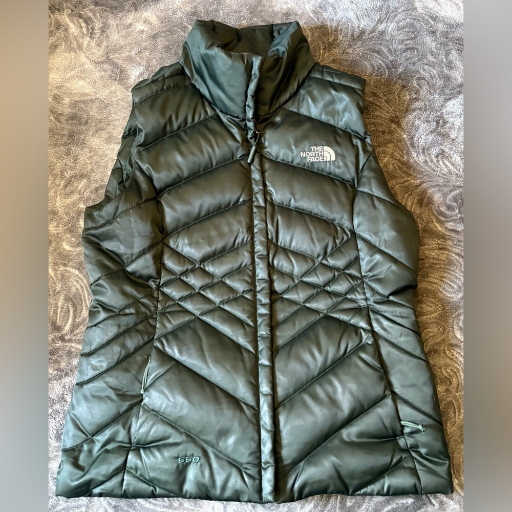 The North Face Women's Green Puffer Vest